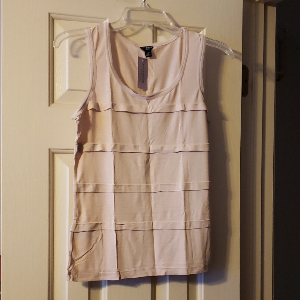 Ann Taylor Petite Cream/Beige Tank Top Size SP NWT